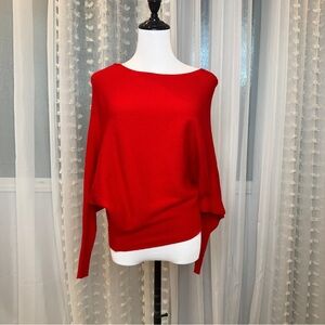 Philosophy Vibrant Red Dolman Sleeve Sweater